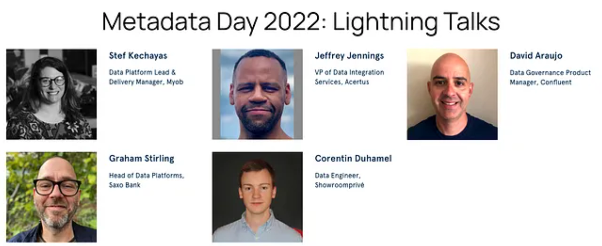 We had an all-star lineup of speakers at Metadata Day 2022!