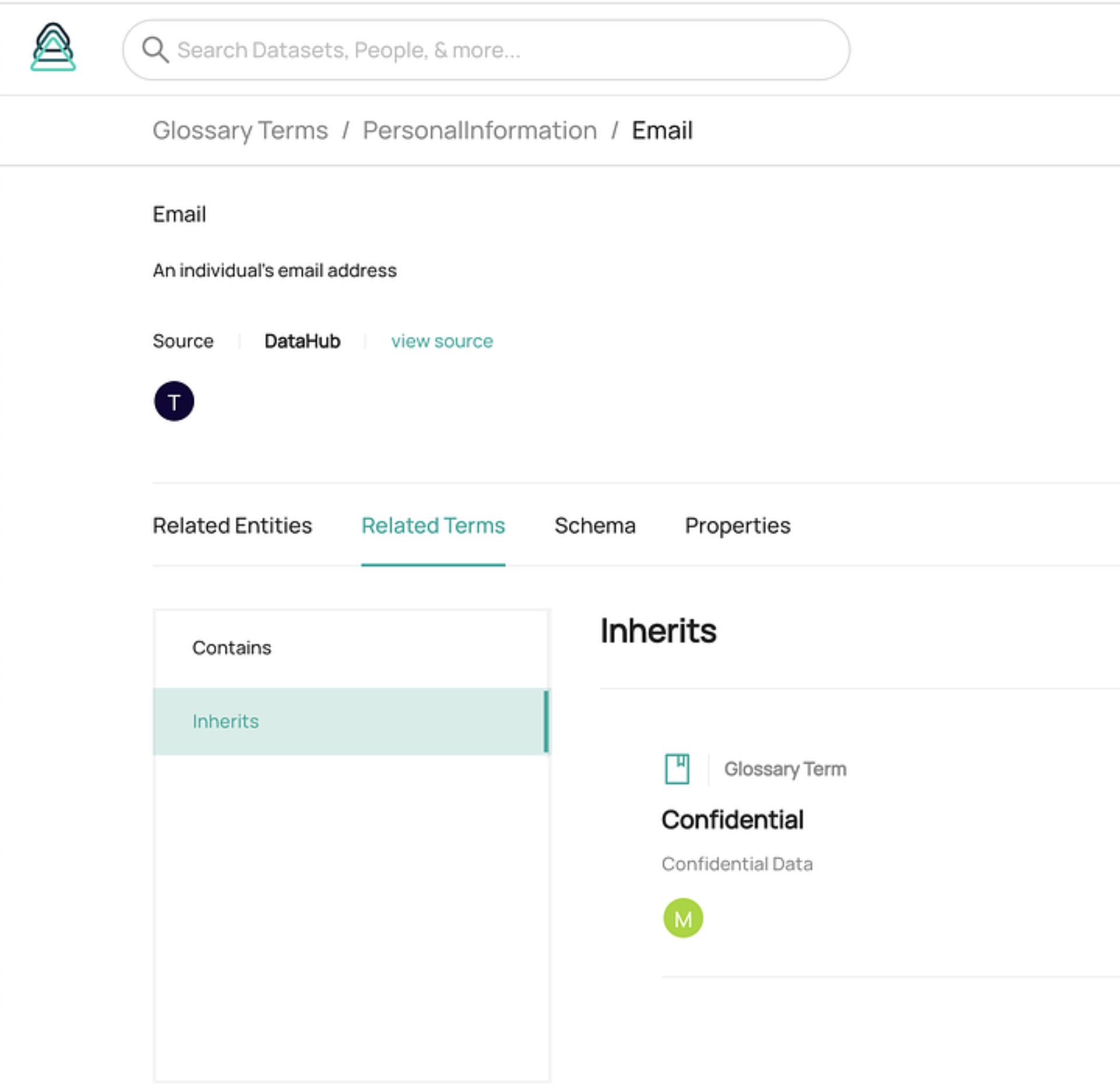 Glossary Terms Personalization Email Configuration