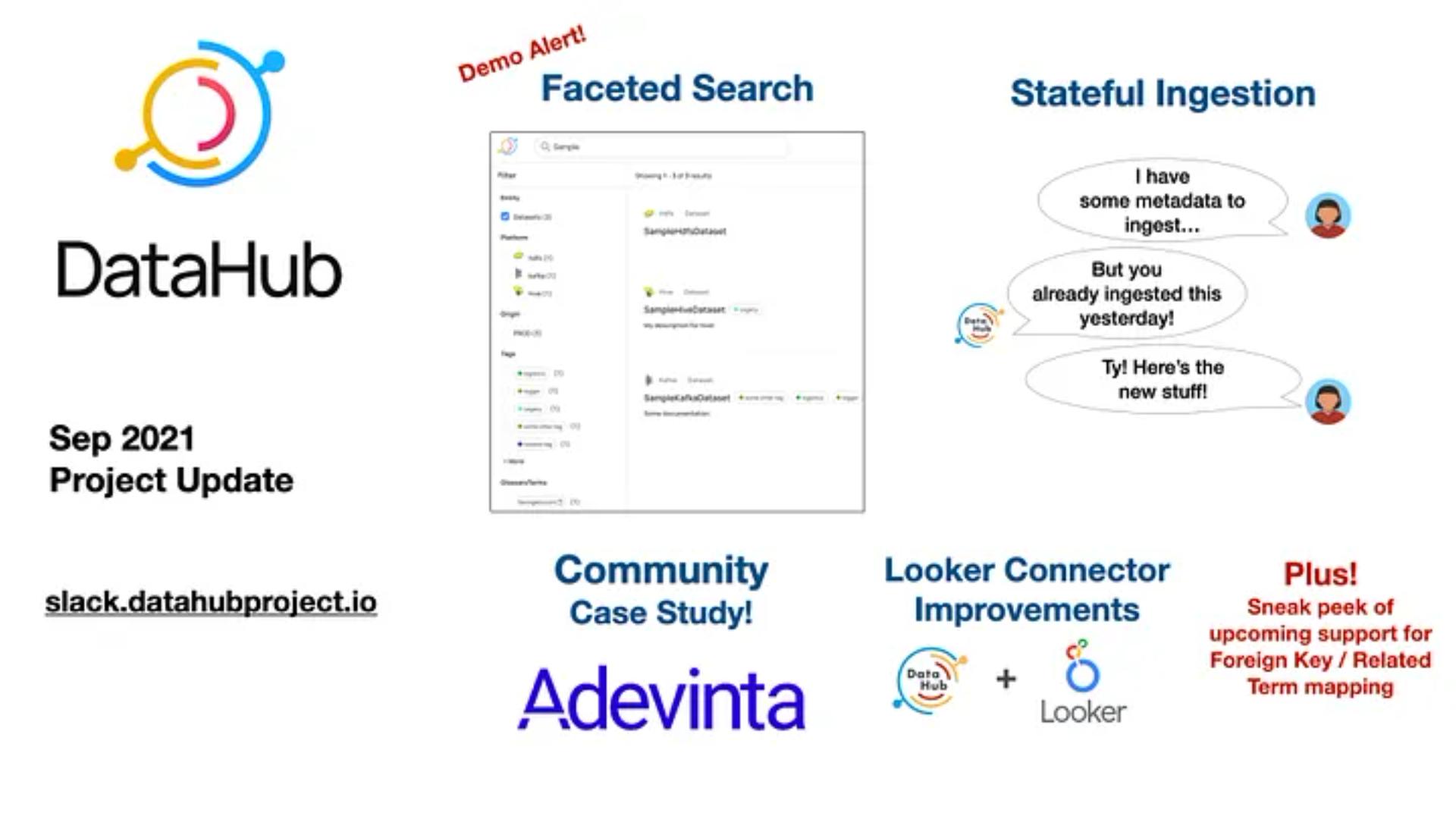 DataHub Sep 2021 Project Update