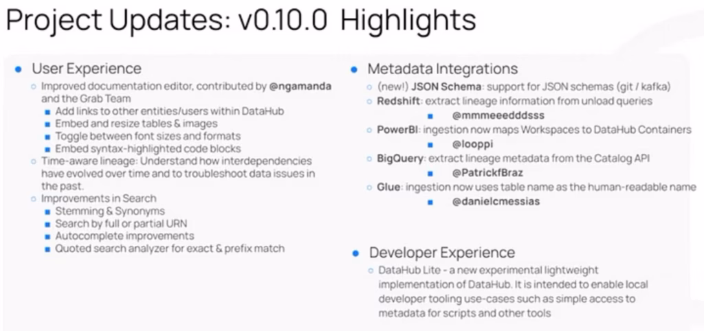 Project Updates: v0.10.0 Highlights