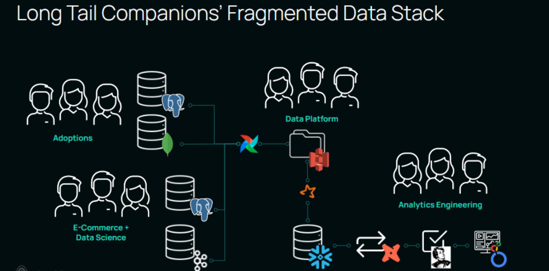 Long Tail Companions' Fragmented Data Stack