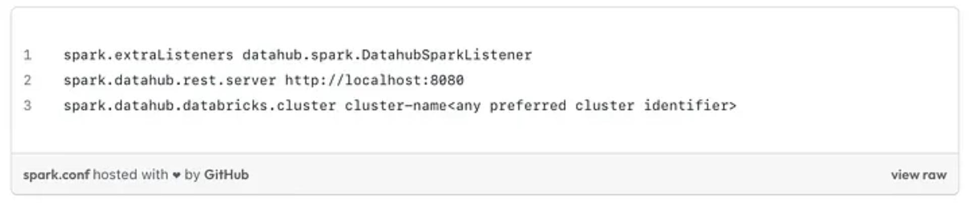 Databricks Cluster configuration
