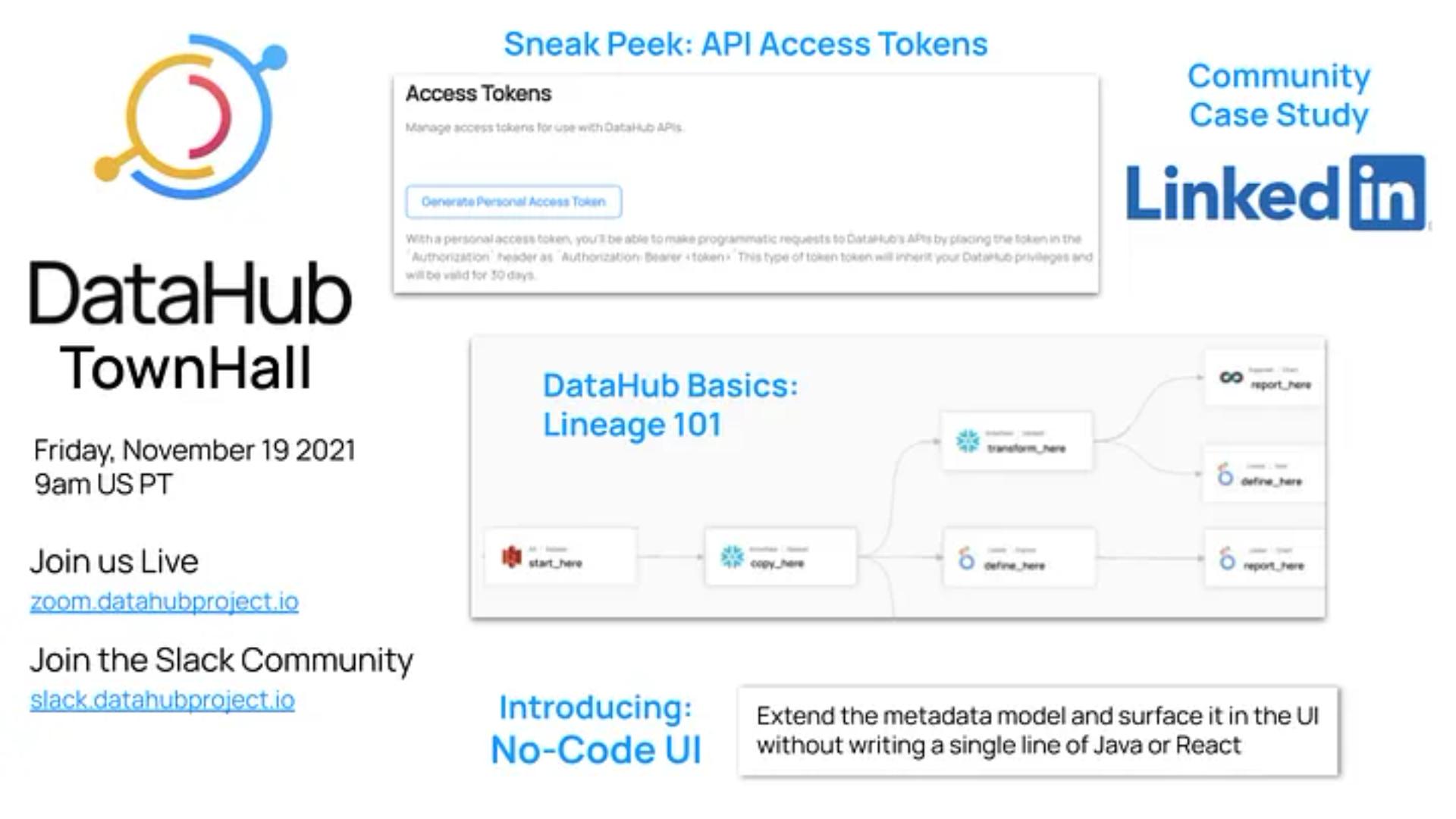 DataHub town hall