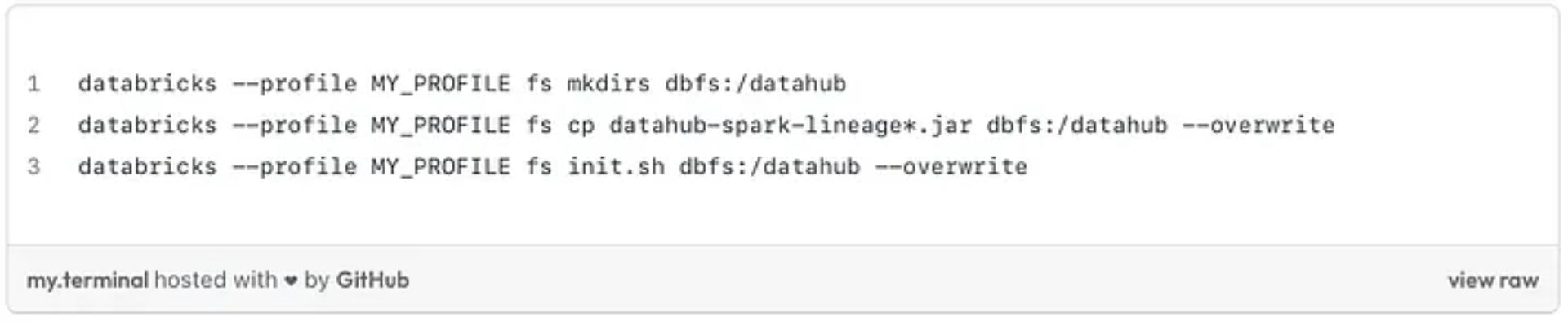 CLI commands to run in your terminal