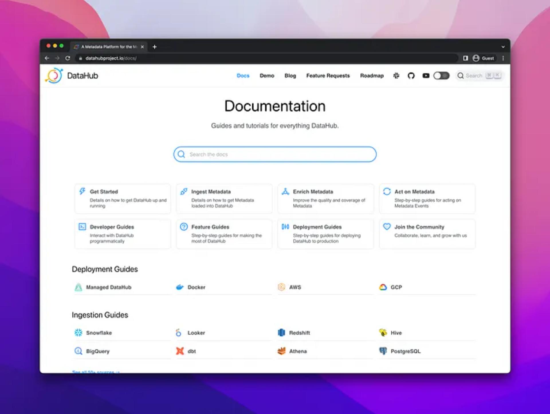 The DataHub Docs Site has a new look!