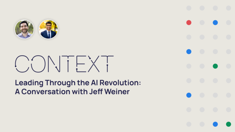 Leading Through the AI Revolution: A Conversation with Jeff Weiner